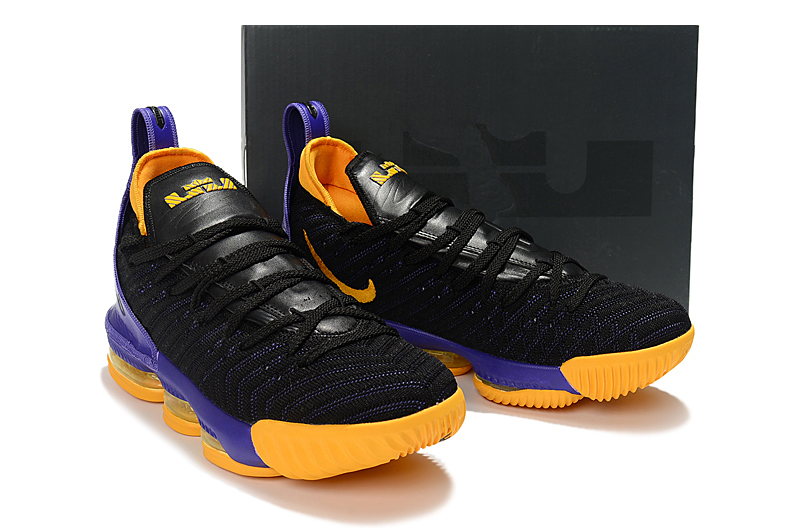 Men Nike LeBron 16 Lakers Shoes